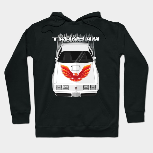 Firebird Trans Am 79-81 - white and orange Hoodie by V8social